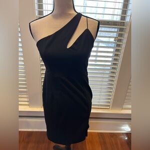 Olia Women's Sophisticated One Shoulder Mini Dress size M NWT